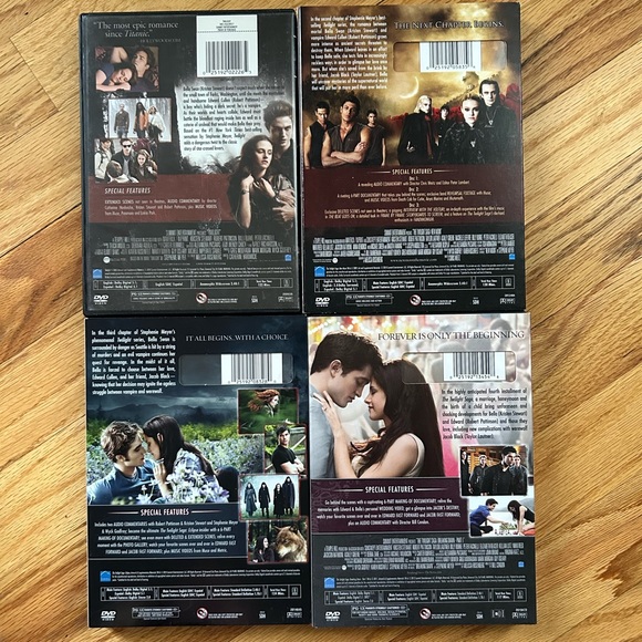 Twilight Saga New Moon Eclipse Breaking Dawn DVD Lot - Picture 3 of 3